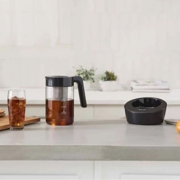 Instant Electric Glass Tea Kettle with Stainless Steel Infuser Auto Brew 950ml - Picture 3 of 11